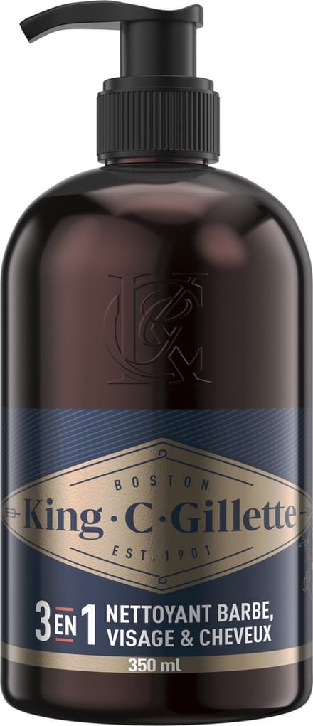 King C. Gillette Baard En Gezichtsreiniger - Voor Mannen - 350 ml