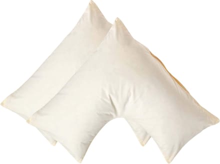 Homescapes Percale Katoen V-Kussensloop Set van 2 - Crème - 100% Egyptisch Katoen - 200TC - 38 x 76 cm
