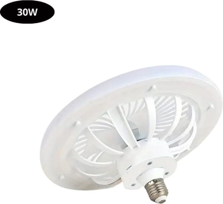 Nivard Plafondventilator - Met Verlichting - Plafond Ventilator - Met Lamp - Plafonniere Met Ventilator - (Met Licht) - Wit - 25cm