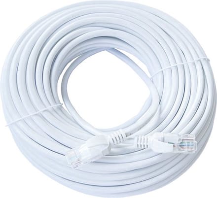 ValeDelucs Internetkabel 15 meter - CAT6 AWG 26 Ethernet kabel RJ45 - Patchkabel LAN Cable Netwerkkabel - Spierwit