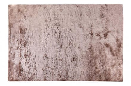 Vente-unique Kleed shaggy DOLCE Taupe met beige weerschijn - polyester - 120*170 cm