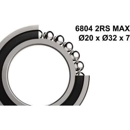 Lagertype 6804 MAX Ø20 x Ø32 x 7 Elvedes