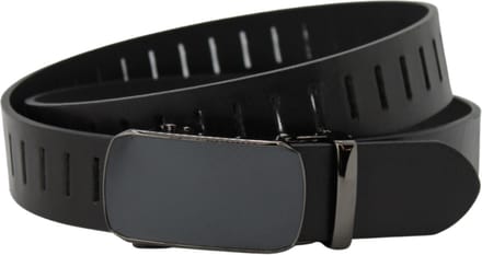 Fana Belts Riem met Kliksysteem Leer - Zwart - Taillemaat 90