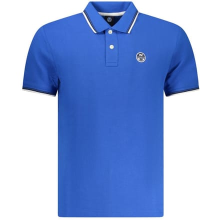 North Sails Blauwe Katoenen Heren Poloshirt