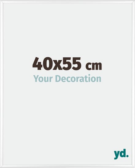 Your Decoration - Fotolijst 40x55 cm - Aluminium - Wit Hoogglans - Kent