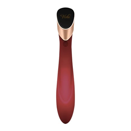 Viotec - Manto - G-Spot Vibrator - Goud en Wijnrood - Luxueuze Zachte Siliconen