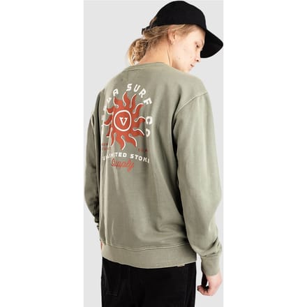 Vissla Spins Crew Fleece Trui groen