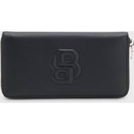 BOSS Portemonnee Anett Ziparound Wallet Black Zwart