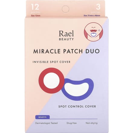 Rael, Miracle Patch Duo, 15 patches white