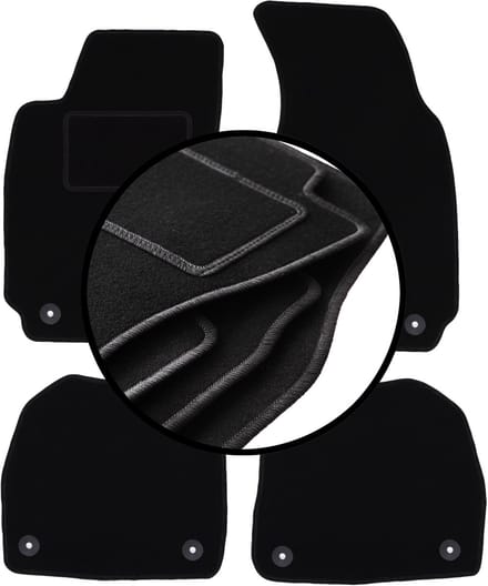 Complete set veloursmatten voor: Skoda Superb I sedan (2001-2008)