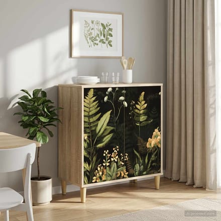 vidaXL - Dressoir - RHENEN - Sonoma - 69 - x - 33 - x - 75 - cm - Bewerkt - hout