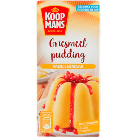 Griesmeelpudding vanillesmaak