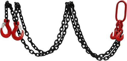 Kettingtakel - Hefketting - Lasten Verplaatsen - Inkortbaar - 2 Ton - Rood Zwart