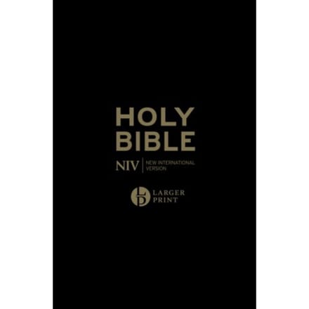 Niv Larger Print Personal Black Leather Bible - New International Version