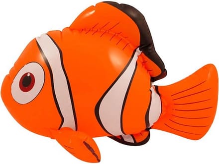 Opblaasbare Vis - Ballon Figuur - Feestversiering - Eenvoudig Opblaasbaar - 43 cm - Oranje