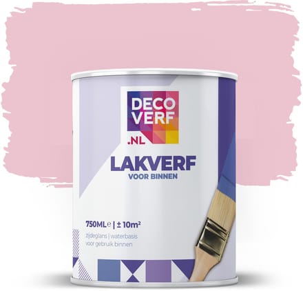 Decoverf lakverf marshmallow roze, 750ml