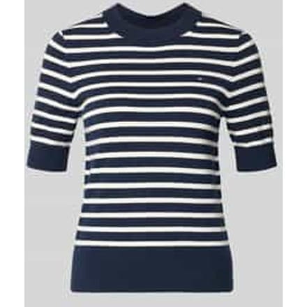 regular fit gebreide pullover van katoenmix