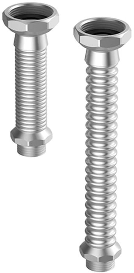Flamco Inoflexi Stretch-verbindingsbuis 1/2 inch IG x 1/2" AG, 180 mm, M46005