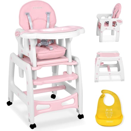 Sinco 5in1 voedingsstoel, roze