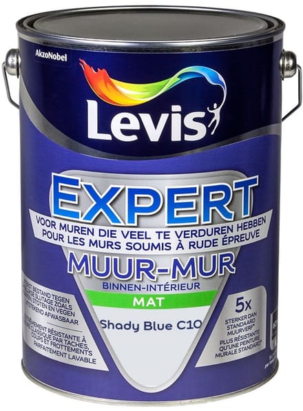 Levis - Expert Muur Binnen Mix - Shady Blue C10 - Mengverf - 5 L