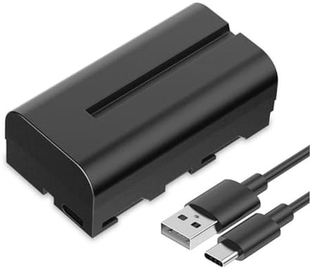 Oplaadbare 2200mAh Accu voor Camera Monitoren met USB Type C
