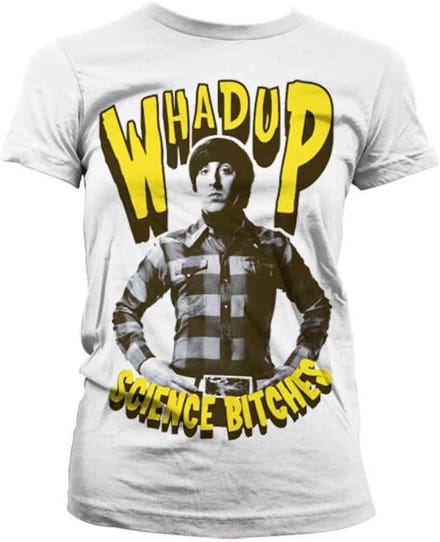 The Big Bang Theory Dames Tshirt -M- Whadup Science Bitches Wit
