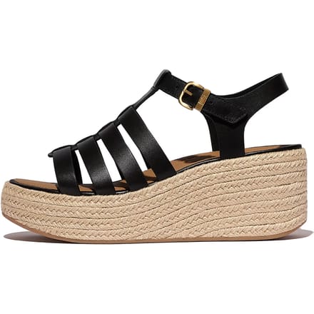 FITFLOP Jf5 Sandalen - Met Sleehak - Dames - Zwart - Maat 38