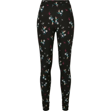 Urban Classics - Soft AOP blackfloret Sportlegging - S - Zwart