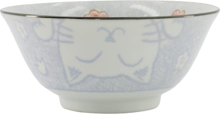 Tokyo Design Studio - Blauwe Kom - Kawaii Cat - 15.3 x 3cm 500ml