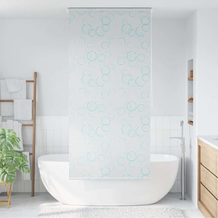 vidaXL - Rolgordijn - voor - douche - 80x240 - cm - bubbel
