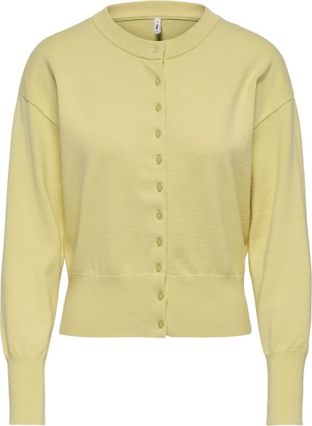 Only Vest Onlmio Ls O-neck Button Cardiga Knt 15377295 Double Cream/dtm Button Dames Maat - M