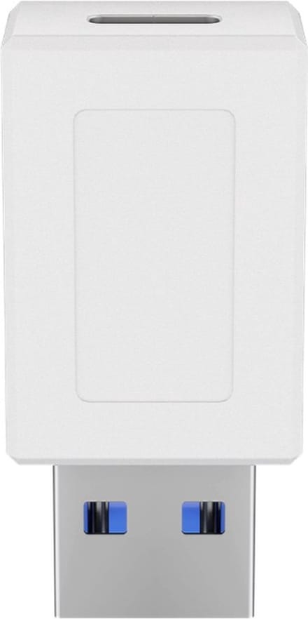 USB-A (m) - USB-C (v) adapter - USB3.0 / wit