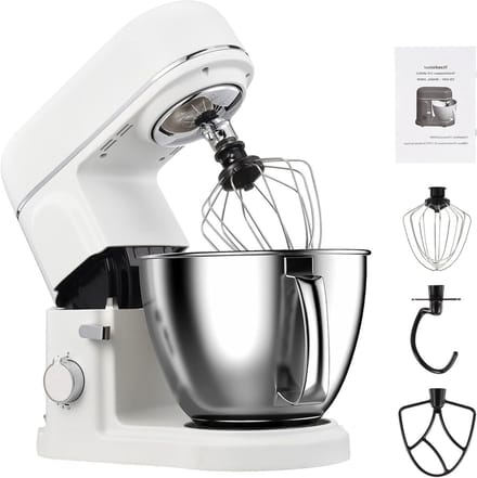 Keukenmachine - Mixer Robot - Bakken en Koken - 10 Snelheden - 5 Liter Kom - Wit