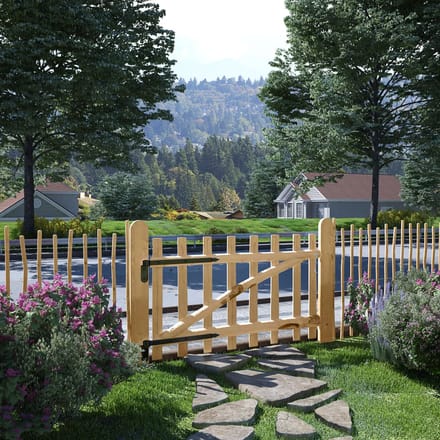 Vidaxl Portail de Jardin en Bois de Noisetier, 100x60 cm