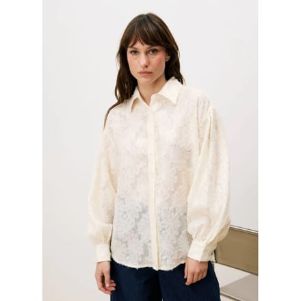 FRNCH Candi blouse met pailletten creme