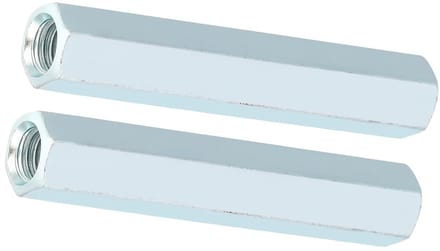 Set van 2 lange moeren - Hex koppeling moeren M8 x 66 voor stevige verbindingen en bevestigingen