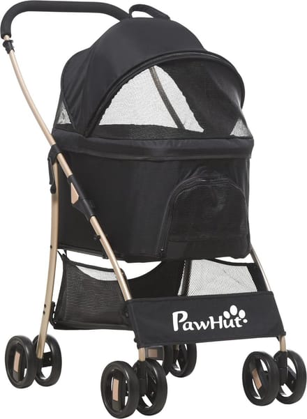 Hondenbuggy 2-in-1 | Opvouwbare Draagwagen voor Honden