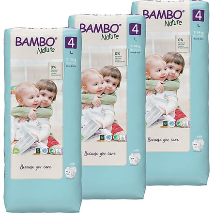 Bambo Nature Luiers Maat 4 Voordeelverpakking 144 stuks