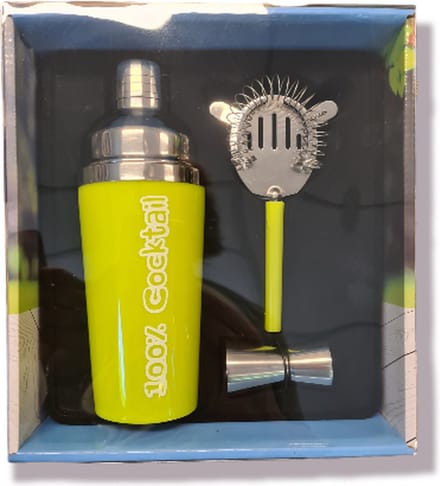 cocktailset 3 delig 450ml, cocktailshaker, kindercrea
