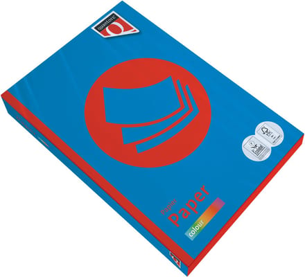 Kopieerpapier quantore colour a4 80gr diepblauw | 5 stuks