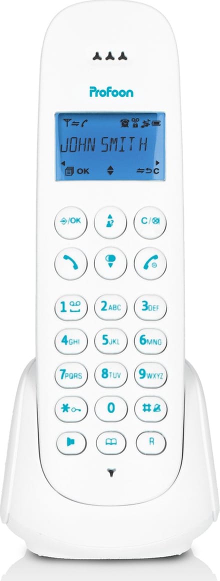Profoon PDX300BW - DECT telefoon met 1 handset - Blauw