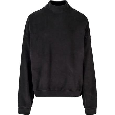 Urban Classics - Oversized Polar Fleece Crewneck sweater/trui - 5XL - Zwart