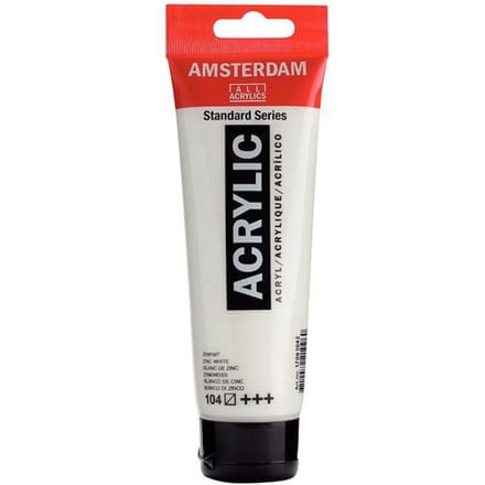 Amsterdam Standard Series Acrylverf Tube 120 ml Zinkwit 104