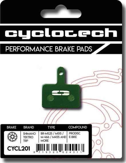 Cyclotech Components Prodisc E-Bike remblokken - Shimano MT200 MT400 MT500