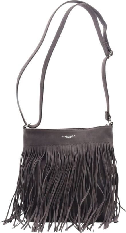 Flora&Co - Handtas - Crossbodytas - Suede look - grijs