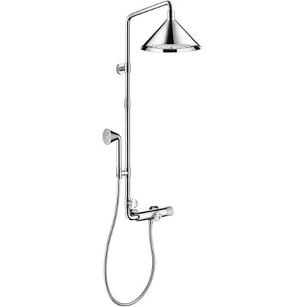 Axor Showerpipe Front - Showerpipe 28 cm 2jet, thermostatische douchekraan, chroom 26020000