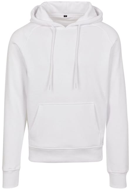 Build Your Brand - Raglan Sweat Hoodie - White maat 5XL