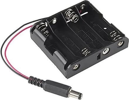OTRONIC® 4x AA batterijhouder met DC jack (6V)