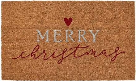 Clayre & Eef Deurmat Bruin Kokos Kerst