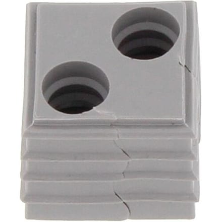 CONTA-CLIP KDS-DE 2X8 GR Afdichtingselement Met trekontlasting Klem-Ø (max.) 8 mm Thermoplastisch elastomeer Grijs 10 stuk(s)